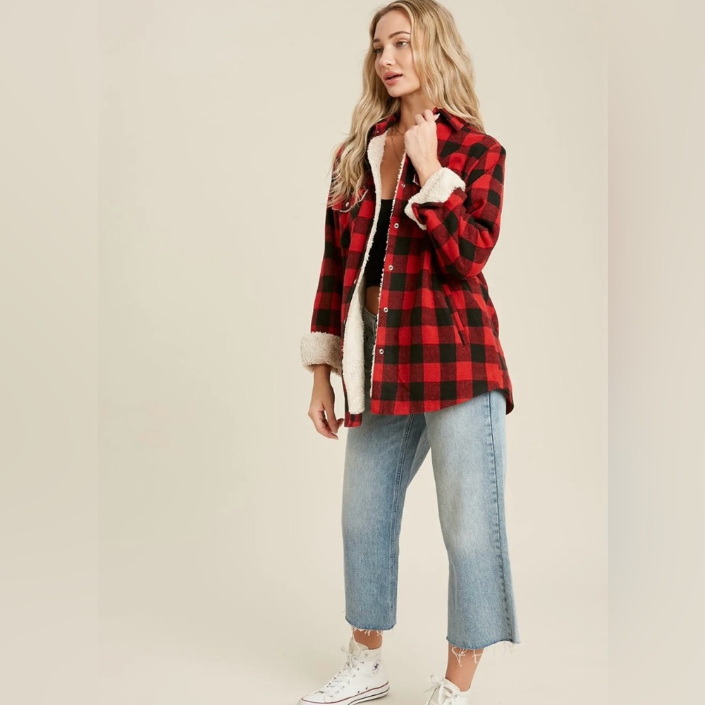 SHERPA lined Shacket ♥️ - Picture 6 of 8